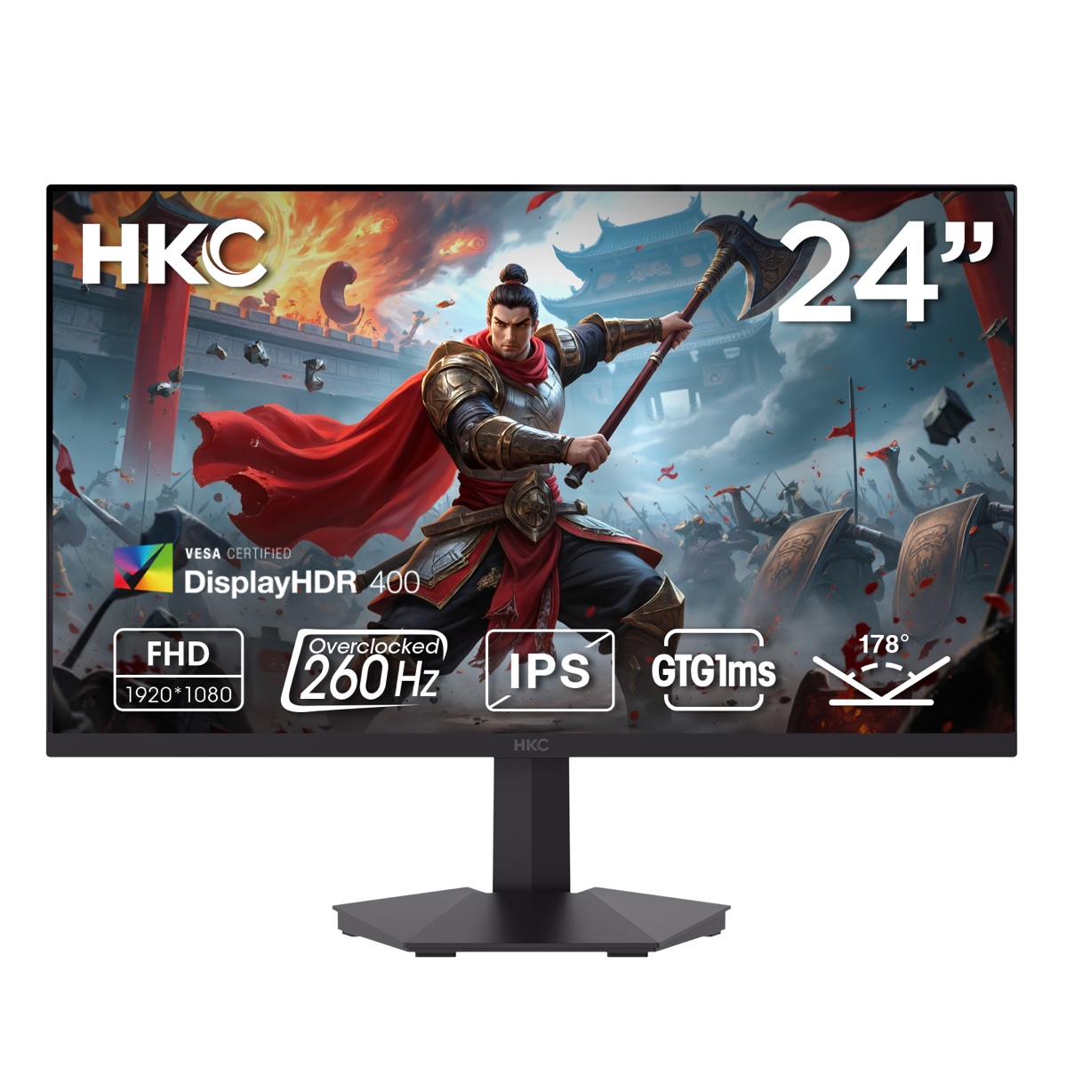 HKC G24H3D 23.8英寸 1080P 240Hz 产品主图