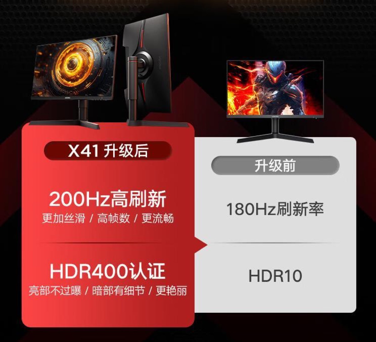 科睿 X41 23.8英寸 1080P 200Hz 产品主图