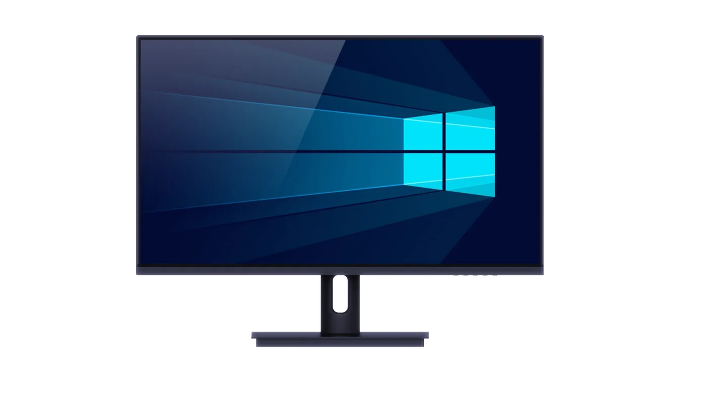 七灵蛇 LYSE 2K 300Hz 显示器棚拍正视图